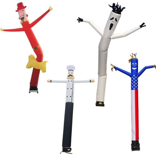 Inflatable Sky Dancing Tube Man Ghost Chef Outdoor Waving Air Dancing Man For Advertising Celebration Without Fan Blower