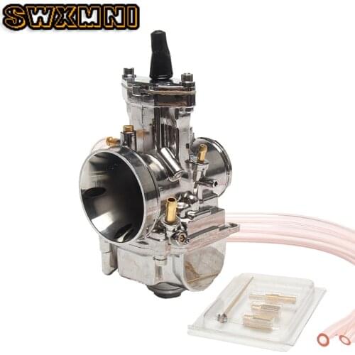 New Silver Carburetor PWK 34mm for Mikuni Carb Parts 100-300cc Scooters With Power Jet Motorcycle ATV