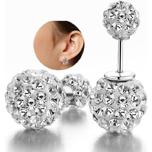 Silver-plated jewelry pendientes mujer earrings brincos plata earing stud orecchini oorbellen 22 women jewelry round tyui