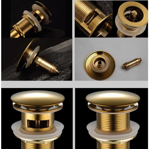 Wetips Basin Drain Sink Stopper Drain Slotted Washbasin Sink Plug Tap Drain Push Button Pop Up Clack Waste Bathroom Sink Drainer