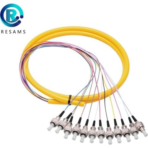 Resams 12 Core FC UPC Transmission Stability Low Insertion Loss Professional Manufacturer Branch Fiber Optic Patch Cord