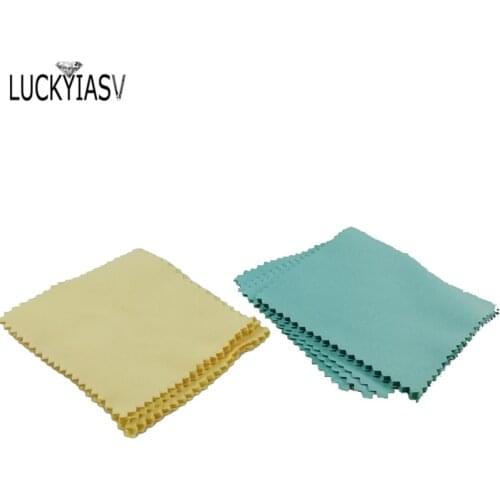 10Pcs/lot Silver Polishing Cloth Cleaning Cleaner Polishing Jewelry Anti Tarnish DIY Making tools Jewelry accessories 80x80mm
