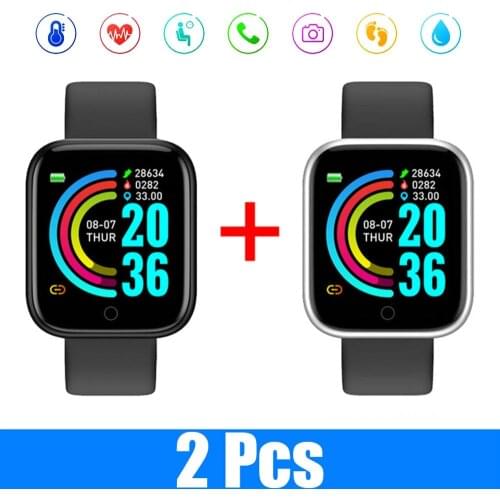 Y68/D20 Smart Watch 2021 Smartwatch Heart Rate Blood Pressure Sleep Motion Tracking Monitoring Smart Bracelet for Android IOS