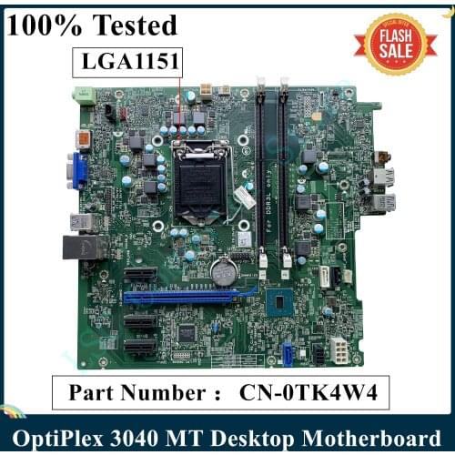 LSC For DELL OptiPlex 3040 MT Desktop Motherboard CN-0TK4W4 0TK4W4 TK4W4 Socket LGA1151 DDR3L MB 100% Tested