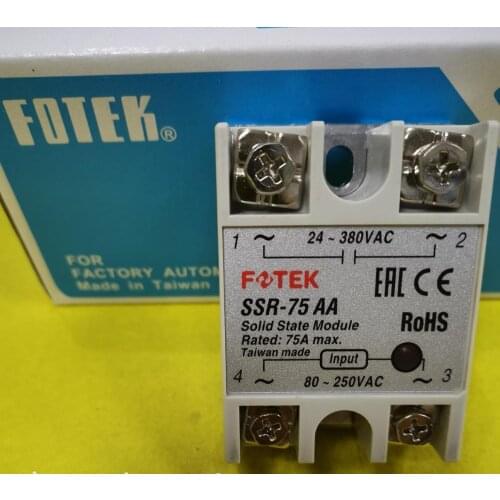 SSR-75AA New original Taiwan FOTEK SCR module economical solid state relay
