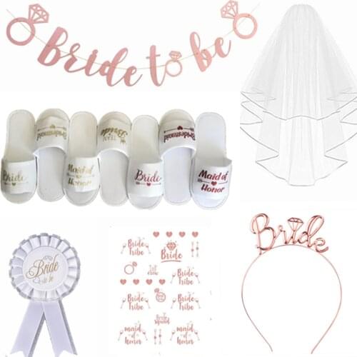 New Wedding Decoration Disposable Slippers Team Bride Soft Spa Slippers Decoration Wedding Bridesmaid Gift Bachelorette Party-S