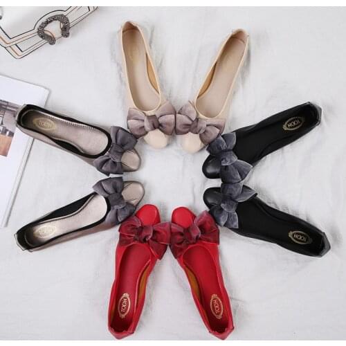 Summer Autumn Maternity Shoes Casual Butterfly Knot Soft Women Flats Shoes Microfiber Slip On Egg Roll Shoes Ladies Loafers