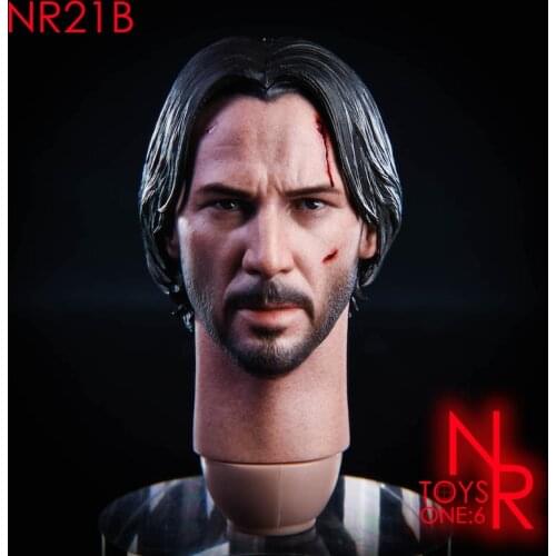 In stock NRtoys NR21 1/6 head carving killing god 2.0 head carving Keanu Reeves send special gold coins 12-inch male body availa