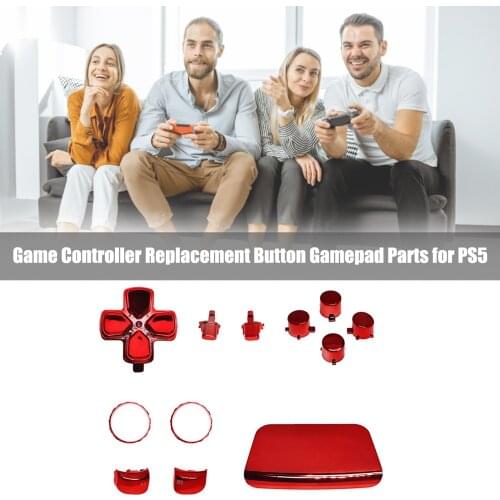 Viugreum Gamepad Replacement Button For PS5 Controller Button Joystick Replacement Shell Gamepad Shell Replacement Parts Set