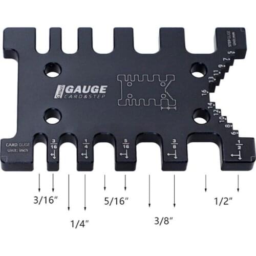 High Precision Tenon Caliper Meter Card Metric Imperial Carpentry Router Saw New