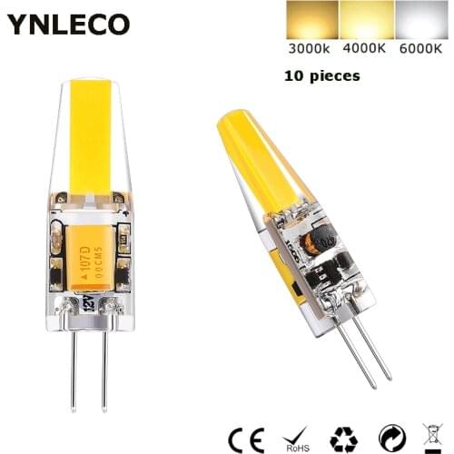 10pcs G4 LED Bulb 12V COB AC DC 2W LED G4 Lamp Lampe Luz Bombillas 1505 COB 3000K 4000K Replace 30W Halogen Spotlight Chandelier
