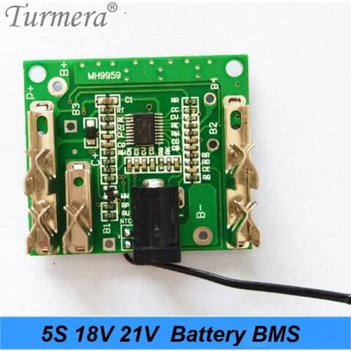 18650 Li-ion Lithium Battery BMS 5S 18v 21v 20A for Screwdriver Shura Charger Protection Board Fit for 18v 21v Electric Drill A1