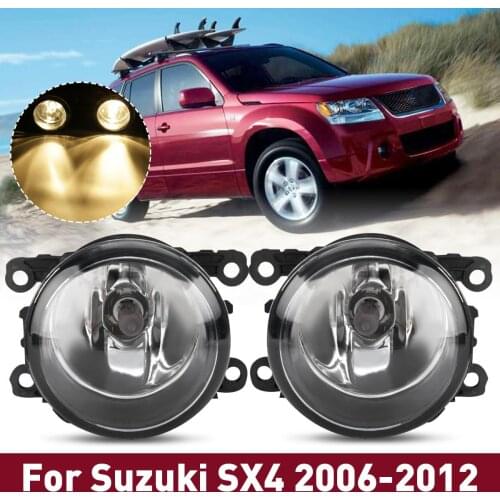 2Pcs Car Front Fog Lights With Wiring H11 Bulbs Relay Kit For Suzuki SX4 for-grand Vitara 2006 2007 2008 2009 2010 2011 2012