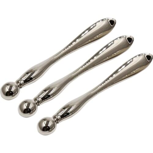 3PCS/Set Metal Cosmetic Spatulas Face Mask Spoon DIY Eye Cream Mixing Spatula Scoop Anti Wrinkle Massage Sticks Makeup Tools