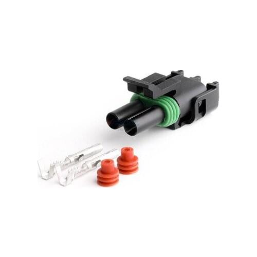 400pcs/lot Weather Pack 2 Pin/Way Female Connector Plug Kit 20-18 For Delphi 12015792