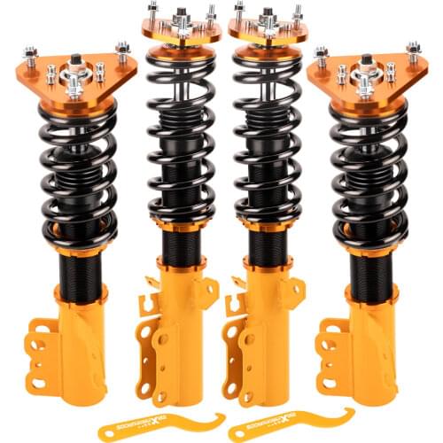 Coilover Shock Absorber For Toyota Celica GT GTS FWD 90 1991 1992 1993 Adj. Height Coilovers Suspension Spring Top Mount Camber