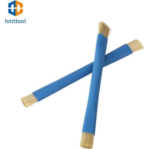 Anti-Static Blue/Yellow Double Head Brush Insulation Clean Dust Repair Tool For Mobile Phone Tablet Motherboard BGA Repair Tools