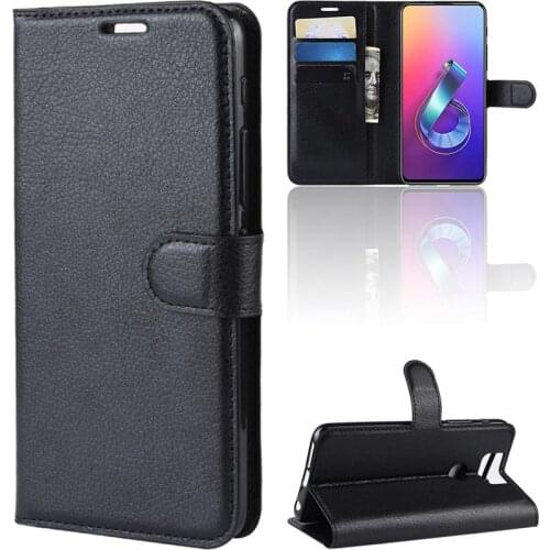 Asus Zenfone 6 ZS630KL Case Flip 6.4 Luxury PU Leather Cover Phone Case For ASUS ZS630KL ZS ZS630 630 630KL KL Cases