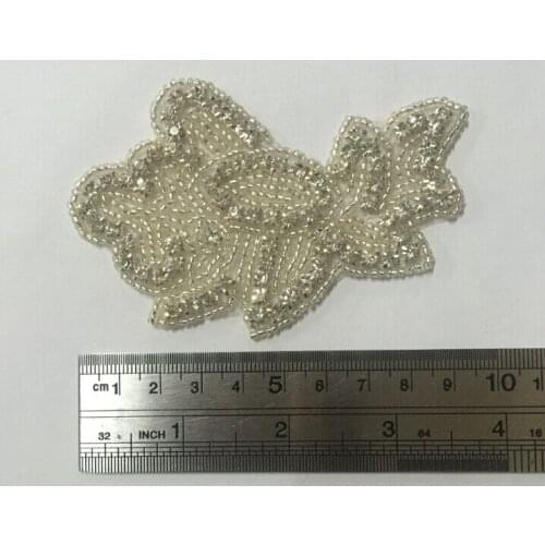 Free Shipping Wholesale 20 pcs/lot 3.5'' Rhinestone Applique for Wedding Gown Bridal Sash Evening Wear LSAP073002