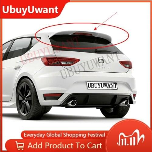 UBUYUWANT Rear Roof Lip Spoiler for V Olkswagen Seat LEON MK3 5F FR Style Hatchback Spoiler 2012 - 2020 Car Tail Wing Decoration