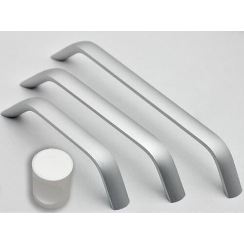 European Oxidation Matte Cabinet Handles Aluminum Alloy Door Knobs Kitchen Pulls Drawer Cabinet Pulls Furniture Hardware 4pcs