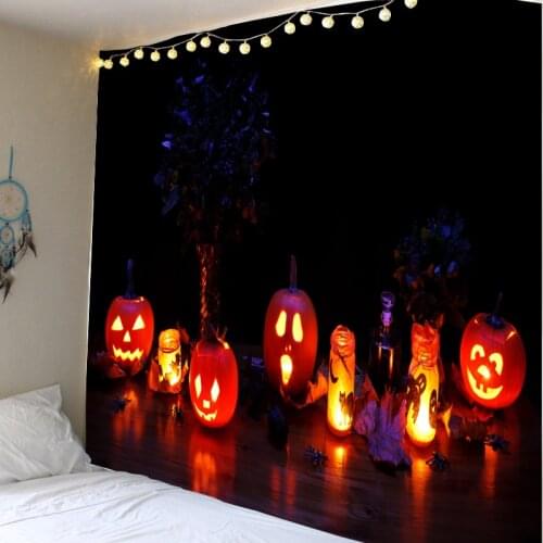 Halloween Tapestry Halloween Party Wall Hanging Decoration Tapestry Family Bar Funny Halloween Decoration