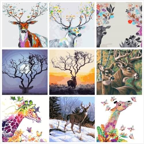 Dear Loneliness Painting By Numbers For Adults Kits Hand Painted Decor Drawing Canvas DIY Oil Coloring Paint Pictures By Numbers