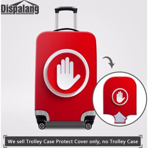 Gesture Sign Red Suitcase Protective Cover S/M/L/XL Apply to 18"/20"/22"/24"/26"/28"/30"/32" Travel Cases Luggage Accessories