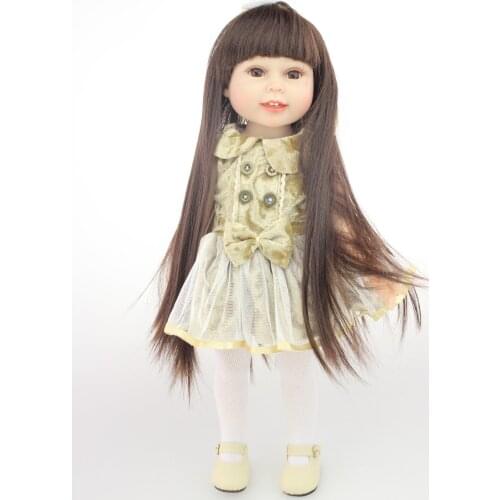 Ship from Russia NPK 18" Silicone vinyl Reborn baby dolls very soft girl doll antique girl doll fashionable baby gift