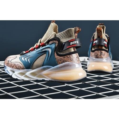 Summer Classic Men Blade Sneakers Breathable Running Shoes for Men Unique Design Graffiti Sport Shoes High-top Mesh Walking Shoe