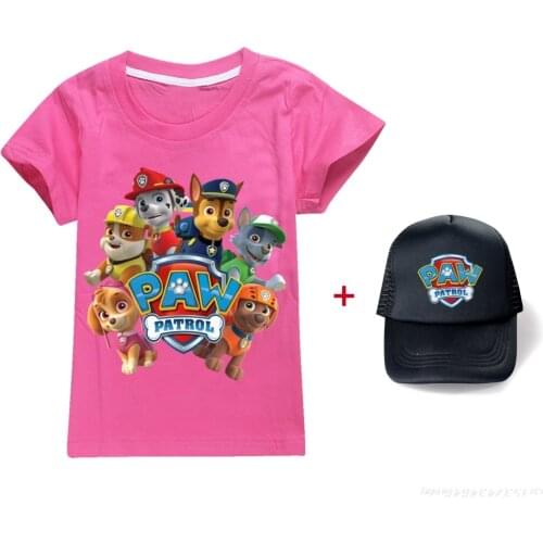 Summer New Style Anime PAW PATROL Printed Short-sleeved Children T-shirt Casual Fashion 3D T-shirt Top