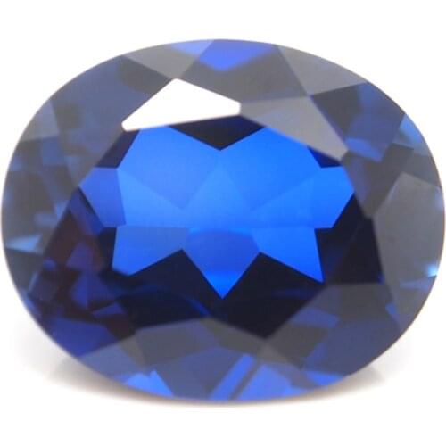 Meisidian 12x10mm Oval Shape 5A Quality Corundum Stone Royal Blue Sapphire Price