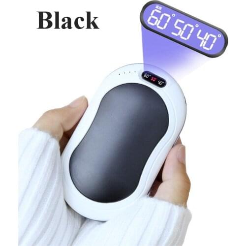 Multifunctional Hand Warmer Power Bank 10000MAH Rechargeable Electric With LED Digital Display Long Heating Time Power Bank