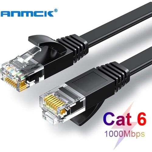 Anmck Ethernet Cable RJ45 Cat6 Lan Cable UTP CAT 6 RJ 45 Network Cable Patch Cord for Desktop Computers Laptop Modem Router