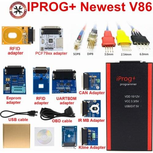 V86 Iprog+ Iprog Pro Programmer Support IMMO + Mileage Correction + Airbag Reset till the year 2019 Replace Carprog/Digiprog