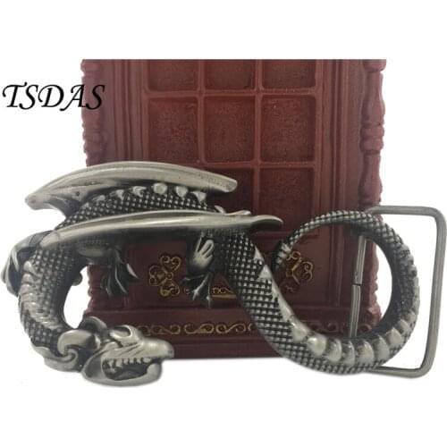 Zinc Alloy Belt Buckle Flying Dragon Belt Buckle for Cool Man Punk Style Birthday Gifts