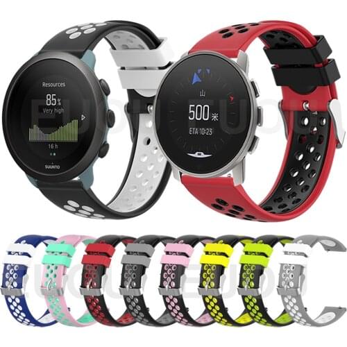 Colorful Sports Silicone Strap For SUUNTO 9 PEAK Band Wristband For SUUNTO 3 Bracelet Watchband Replace Accessories