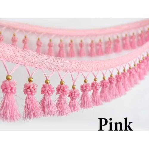 11 meter curtain lace accessories tassel fringe trim luxury curtain sewing fabric decoration for living room curtain tassel