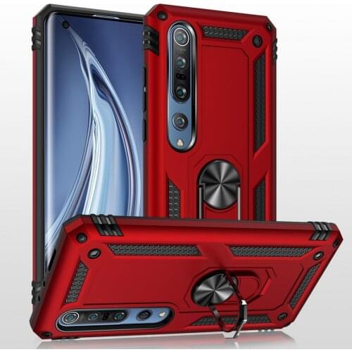 Luxury Armor Shockproof Case For Xiaomi mi 10 Pro mi10 case Bumper Hybrid For xiaomi note10 pro Metal Ring Cover for redmi K30
