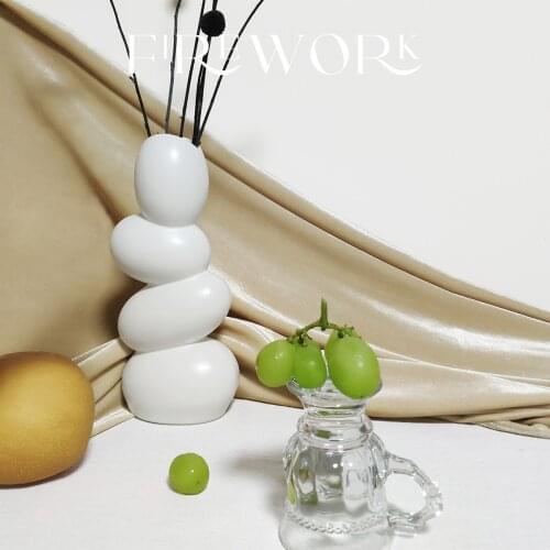 Firework cobblestone inspiration table simple modern creative flower Vintage ceramic art ornaments