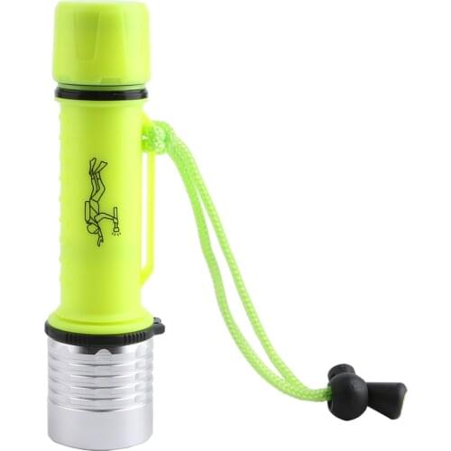 LED Diving Flashlight Portable Lantern Linternas by Rechargeable 18650 Underwater Hunting Lamp Diving Scuba Torch With Tail Rope