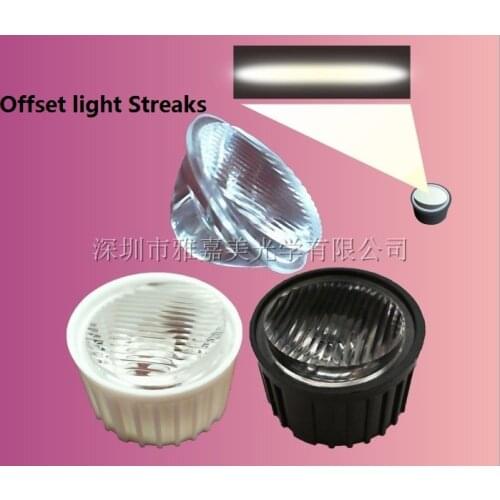 Led lens Plus bracket Diameter 21.8mm Offset light Streaks and Bead surfaces,High power LED1W 3W 5W lens