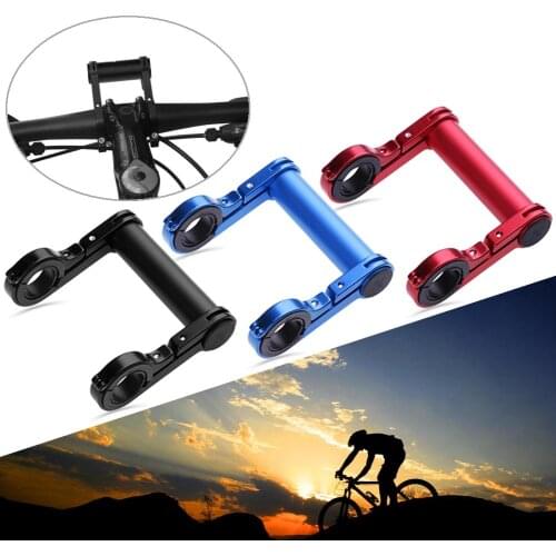 10cm Bike Handlebar Extender Bicycle Light Holder Carbon Fiber Lamp Computer Phone Mount Bracket Stand
