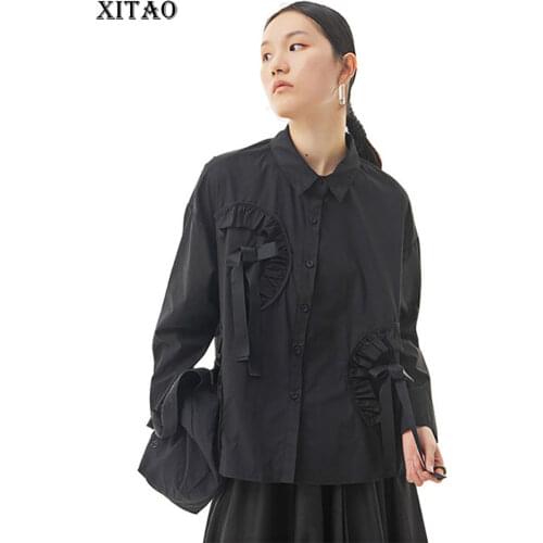 XITAO Women's Ruffle Shirts