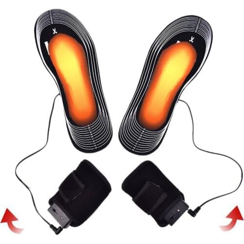 Winter Ski Insole Rechargeable Heated Insoles Foot Warming Insoles Thermal Electric Battery Insoles Heated Outdoor Sports