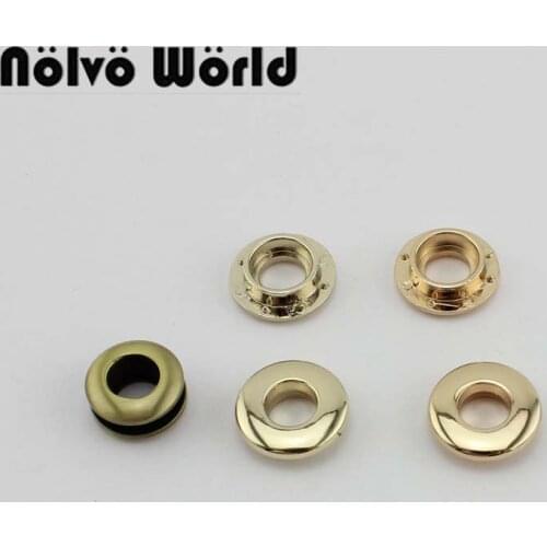 10-50pcs inner 8mm wide,COPPER material Small round grommet rounden hole eyelets women handbags chain eyelet