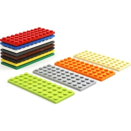 10 Pieces MOC Parts 3030 Plate 4 X 10 BasePlate Citi Building Blocks DIY WW2 Build Sets Accessories Kids Technical Friends