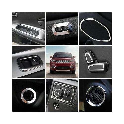 18* Interior Accessories Whole Kit Cover Trim for Jeep Grand Cherokee 2011-2020