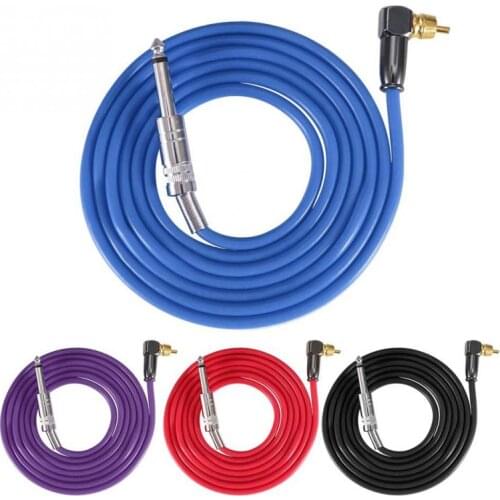 4 Colors Silicone Hook Line for 90 Degree RCA Interface Tattoo Machine Power Conversion kit for Tattoo Machine Power Supply b