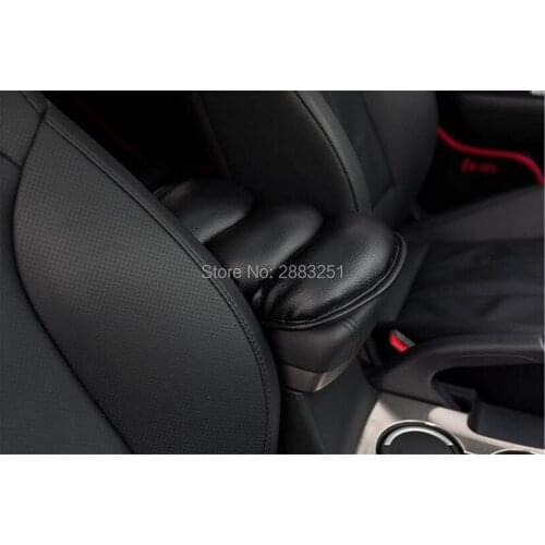Car styling Car Leather Central Arm Rest Seat Box Padding for Vw polo tiguan golf 7 4 6 passat b6 b5 b7 touran t5 accessories